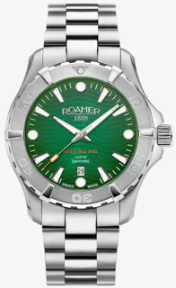 Roamer Deep Sea 200 860833 41 75 71 Stainless steel Green