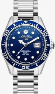 Roamer Rockshell Scuba 220858 41 45 50 Stainless steel Blue