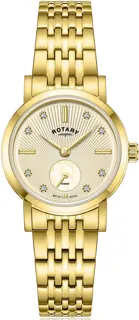 Rotary Dress Ladies LB05323/03/D Yellow Gold PVD Gold