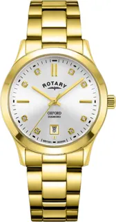 Rotary Oxford Ladies LB05523/06/D Yellow gold and PVD Silver