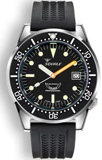 Squale 1521 Classic Rubber 1521CL.VO Stainless steel Black