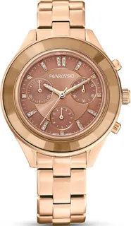 Swarovski Octea Lux Sport 5632472 37mm Rose Gold PVD Brown