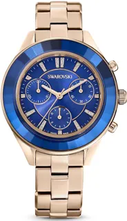 Swarovski Octea Lux Sport 5632481 37mm Rose Gold PVD Blue