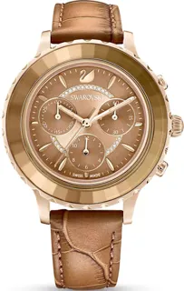 Swarovski Octea Lux Chrono 5632260 Rose Gold PVD Brown