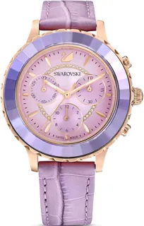 Swarovski Octea Lux Chrono 5632263 39mm Rose Gold PVD Purple