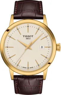 Tissot Classic Dream T129.410.36.261.00 Yellow gold and PVD Cream