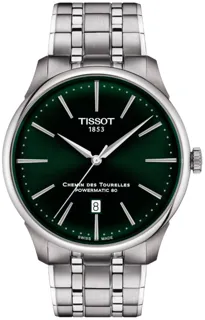 Tissot Chemin Des Tourelles T139.407.11.091.00 42mm Stainless steel Green