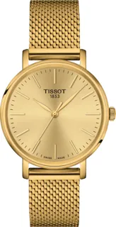 Tissot Everytime T143.210.33.021.00 Yellow gold and Stainless steel Champagne