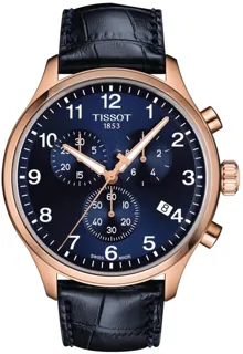 Tissot Chrono XL Classic T116.617.36.042.00 Rose gold and Stainless steel Blue