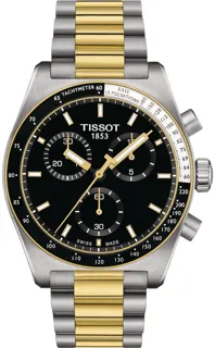 Tissot PR516 T149.417.22.051.00 Yellow gold and Stainless steel Black