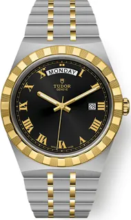 Tudor Royal M28603-0003 stainless steel$18ct yellow gold Black