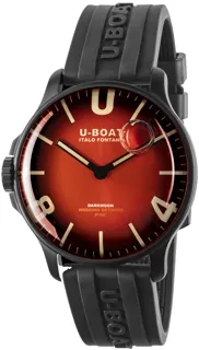 U-Boat Darkmoon 8697/B Stainless steel Red