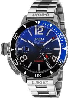 U-Boat Sommerso Ghiera Ceramica Bicolore Quadrante Blue Bracelet 9519/MT Stainless steel Blue