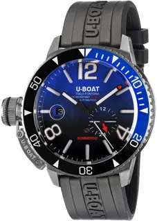 U-Boat Sommerso Ghiera Ceramica Bicolore Quadrante Blue 9519 Stainless steel Blue