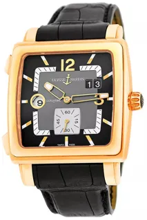 Ulysse Nardin Quadrato Dual Time 246-92/692 42mm Yellow gold Black