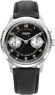 Vulcain Monopusher 650157A08.BAC201 Stainless steel Black