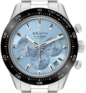 Zenith Chronomaster Sport 03.3105.3600/52.M3100 Ceramic and Stainless steel Blue