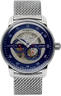 Zeppelin New Captains Line Men 8664M3 Stainless steel Blue