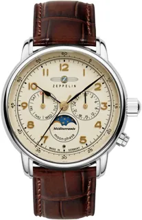 Zeppelin Mediterranee Mens 96365 Stainless steel Cream