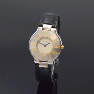 Cartier Must 21 123000P Stainless steel and Gold-plated Silver