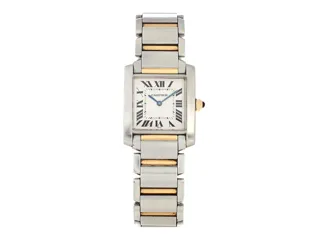 Cartier Tank Française W51006Q4 Stainless steel and gold