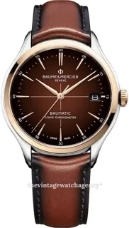 Baume & Mercier Clifton M0A10713 Rose gold and Stainless steel Brown