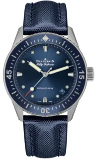 Blancpain Fifty Fathoms 5100-1140-O52A Stainless steel Blue