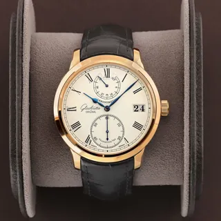 Glashütte Senator Chronometer 1-58-01-01-01-04 Rose gold Silver