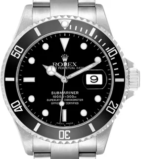 Rolex Submariner 16610 Stainless steel Black