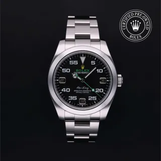 Rolex Oyster Perpetual Air-King 116900 40mm Stainless steel Black