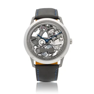 Hermès Slim d'Hermès CA6.841 Platinum and Titanium Skeletonized