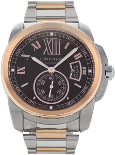 Cartier Caliber W7100051 Rose gold and Stainless steel Bronze Roman Numeral