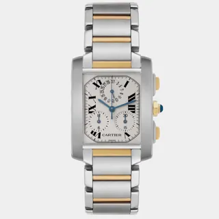 Cartier Tank Française W51004Q4 Yellow gold and Stainless steel Silver