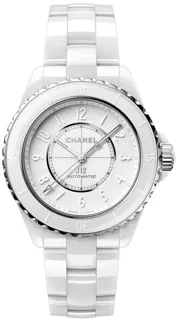 Chanel J12 H6186 White ceramic White