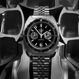 Heuer Autavia 11063V Stainless steel Black