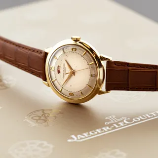 Jaeger-LeCoultre Power reserve 12820 18k yellow gold Silver (aged)