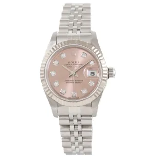 Rolex 79174G White gold and Stainless steel Salmon