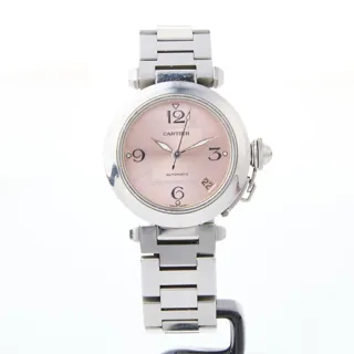 Cartier Pasha C W31075M7 Stainless steel Pink