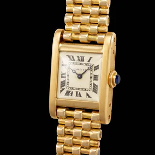 Cartier Tank Normale Yellow gold White