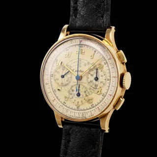 Movado Chronograph 49020 Yellow gold Cream