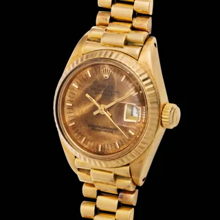 Rolex Datejust 6917 Yellow gold Brown