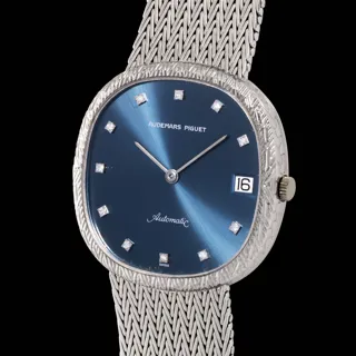 Audemars Piguet Cushion Shape 5379BC White gold Blue