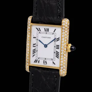 Cartier Tank Yellow gold and Diamond White