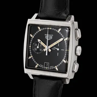 Heuer Monaco CS 2110 Stainless steel Black