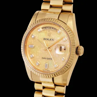 Rolex Day-Date 36 118238 Yellow gold Champagne