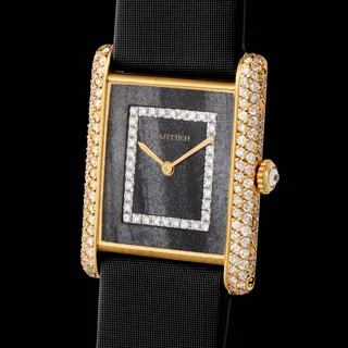 Cartier Tank Yellow gold and Diamond