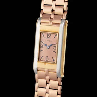 Cartier Baguette Allongée White gold and Yellow gold Pink