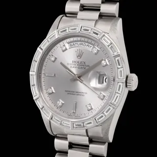 Rolex Day-Date 36 18366 Platinum Silver