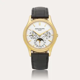 Patek Philippe Perpetual Calendar 5140 18k yellow gold Silver