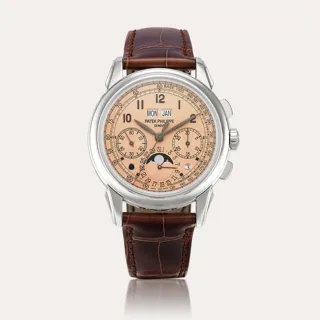 Patek Philippe Perpetual Calendar Chronograph 5270 Platinum Salmon